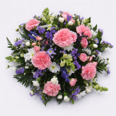 Mixed Posy - A posy is a perfect funeral tribute for a loved one.

A beautiful mixed Posy arrangement which has been arranged in water retaining foam (oasis) to ensure maximum freshness.

Standard - approx size 10"

Classic- approx size 14"

Grande - approx size 18"

We deliver directly to all of the local funeral directors and will contact them to confirm a delivery time.