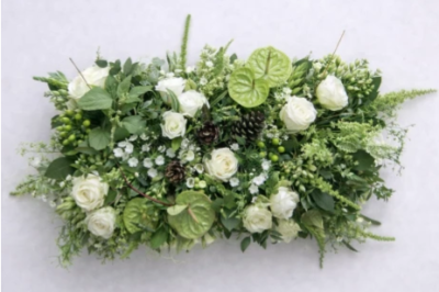 Woodland Pillow - This pillow has been designed with nature in mind. If you are looking for something a little unique and different then this is the perfect tribute for you to send.

Standard - approx size 12"x 18"

Classic - approx size 14"x 21"

Grande - approx size 17" x 24"

We deliver directly to all of the local funeral directors and will contact them to confirm a delivery time.